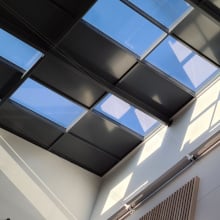 Roof light blinds by solar shading specialists at Labetts